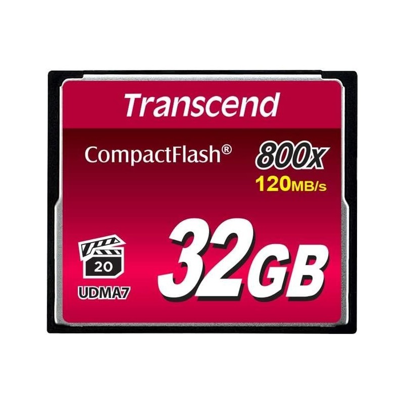 MEMORY COMPACT FLASH 32GB/800X TS32GCF800 TRANSCEND