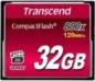 MEMORY COMPACT FLASH 32GB/800X TS32GCF800 TRANSCEND