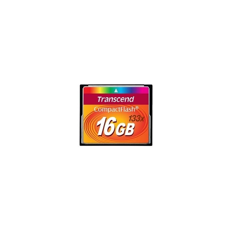 MEMORY COMPACT FLASH 16GB/133X TS16GCF133 TRANSCEND