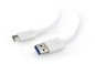 CABLE USB-C TO USB3 0.1M WHITE/CCP-USB3-AMCM-W-0.1M GEMBIRD