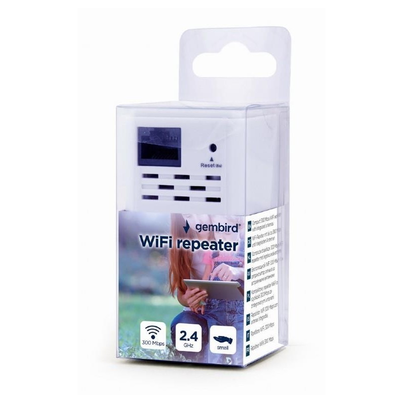 WRL REPEATER 300MBPS/WHITE WNP-RP300-03 GEMBIRD