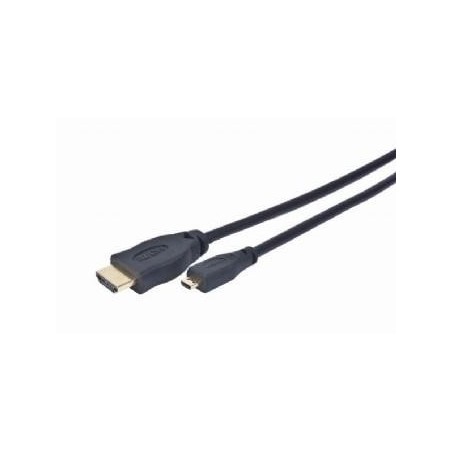 CABLE HDMI-MICRO HDMI 1.8M/V.2.0 BLK CC-HDMID-6 GEMBIRD