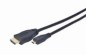 CABLE HDMI-MICRO HDMI 1.8M/V.2.0 BLK CC-HDMID-6 GEMBIRD