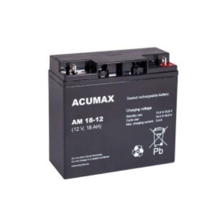 BATTERY 12V 18AH VRLA/AM18-12 ACUMAX EMU