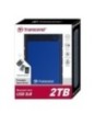 External HDD|TRANSCEND|StoreJet|2TB|USB 3.0|Colour Blue|TS2TSJ25H3B