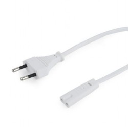 CABLE POWER EU 1.8M/WHITE PC-184/2-W GEMBIRD