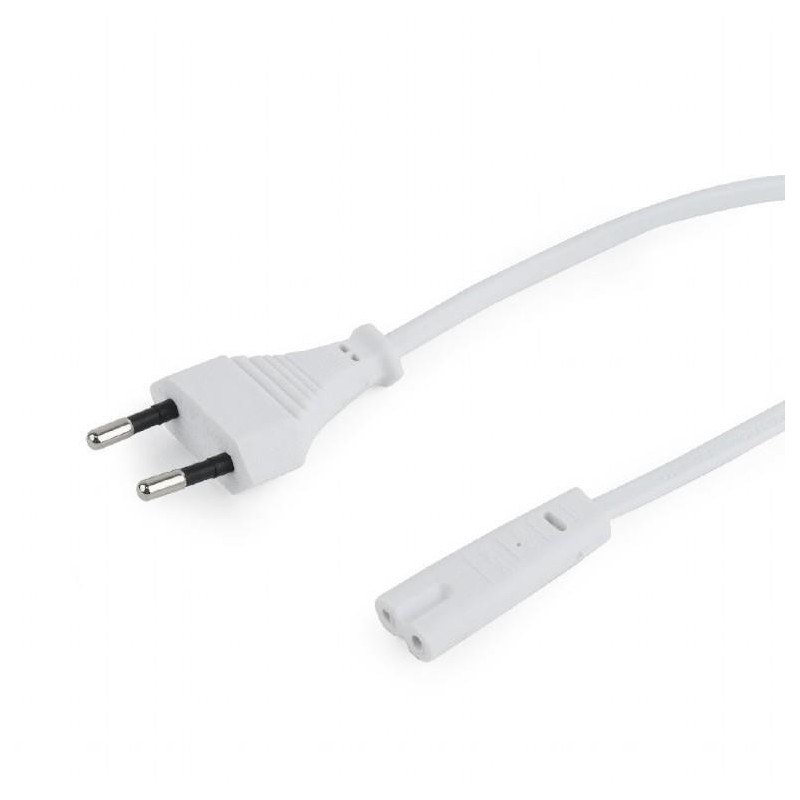 CABLE POWER EU 1.8M/WHITE PC-184/2-W GEMBIRD