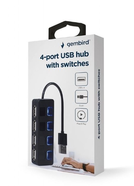 I/O HUB USB2 4PORT/UHB-U2P4-05 GEMBIRD