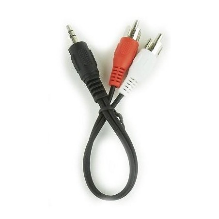 CABLE AUDIO 3.5MM TO 2RCA 0.2M/CCA-458/0.2 GEMBIRD