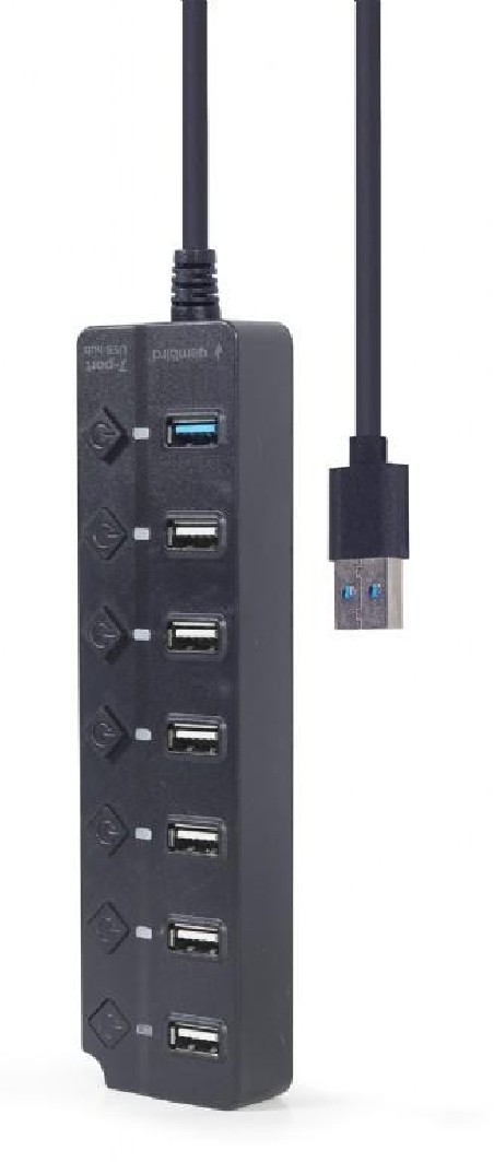 I/O HUB USB3 7PORT/UHB-U3P1U2P6P-01 GEMBIRD