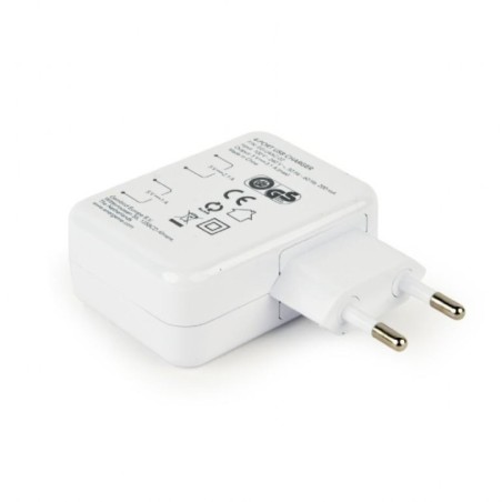 CHARGER USB UNIVERSAL WHITE/4PORT EG-U4AC-02 GEMBIRD