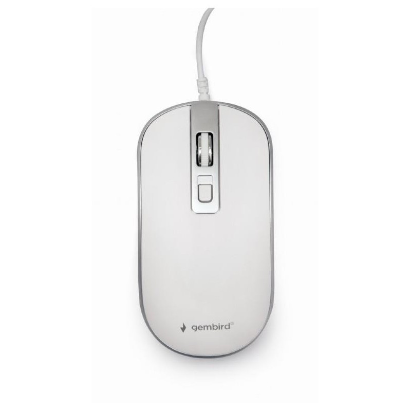 MOUSE USB OPTICAL WHITE/SILVER/MUS-4B-06-WS GEMBIRD