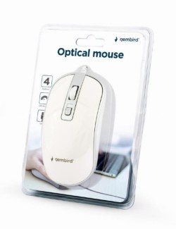 MOUSE USB OPTICAL WHITE/SILVER/MUS-4B-06-WS GEMBIRD