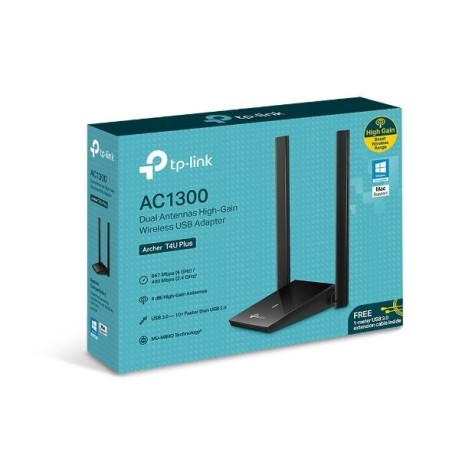 WRL ADAPTER 1300MBPS USB DUAL/BAND ARCHER T4U PLUS TP-LINK