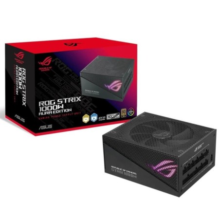 Power Supply|ASUS|1000 Watts|Efficiency 80 PLUS GOLD|PFC Active|ROG-STRIX-1000G-AURA-GAM