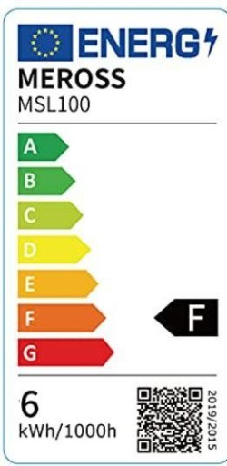 Smart Light Bulb|MEROSS|Power consumption 6 Watts|2700 K|Beam angle 180 degrees|MSL100HK(EU)