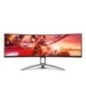 LCD Monitor|AOC|AG493UCX2|48.8"|Gaming/Curved|Panel VA|5120x1440|32:9|165Hz|Matte|4 ms|Speakers|Swivel|Height adjustable|Tilt|Co