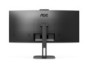 LCD Monitor|AOC|CU34V5CW/BK|34"|Curved/21 : 9|Panel VA|3440x1440|21:9|100Hz|Matte|1 ms|Speakers|Camera|Swivel|Height adjustable|