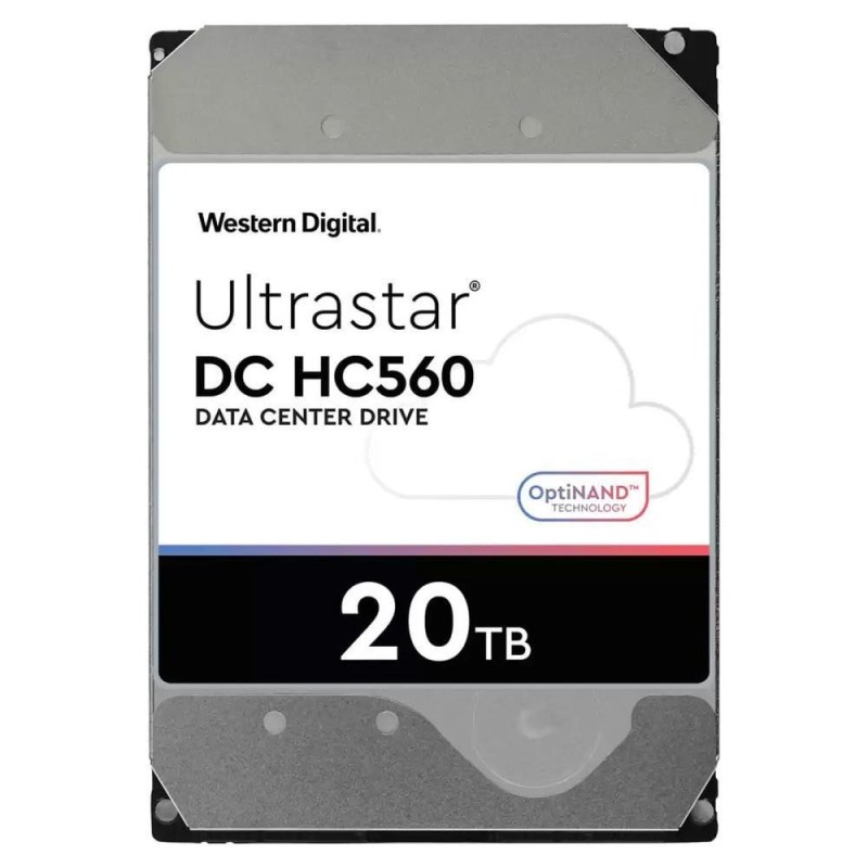 HDD|WESTERN DIGITAL ULTRASTAR|Ultrastar DC HC560|WUH722020BLE6L4|20TB|SATA|512 MB|7200 rpm|3,5"|0F38785