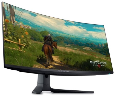 LCD Monitor|DELL|AW3423DWF|34"|Gaming/Curved/21 : 9|3440x1440|21:9|Matte|0.1 ms|Swivel|Height adjustable|Tilt|Colour Black|210-B