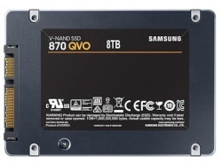 SSD|SAMSUNG|870 QVO|8TB|SATA 3.0|Write speed 530 MBytes/sec|Read speed 560 MBytes/sec|2,5"|TBW 2880 TB|MTBF 1500000 hours|MZ-77Q