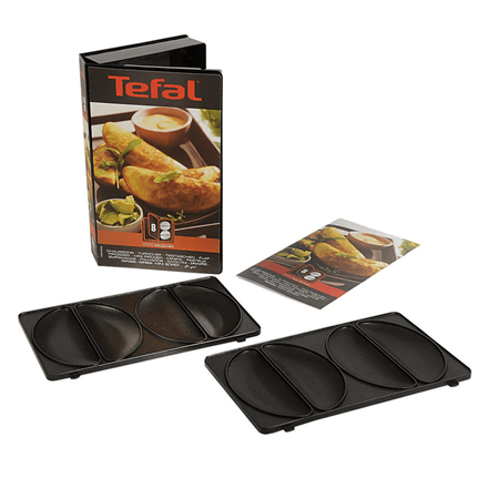 Tefal XA800812 turnover plates for SW852 sandwich maker, black