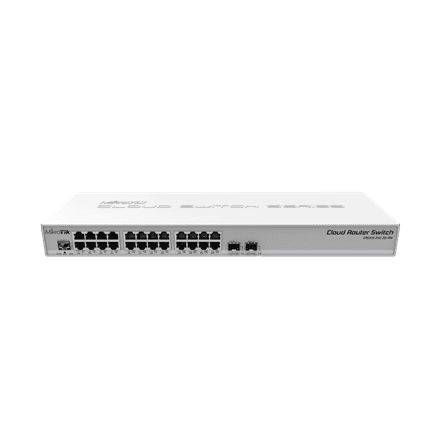 MikroTik CRS326-24G-2S+RM L3 switch, 24 ports and 2× SFP+