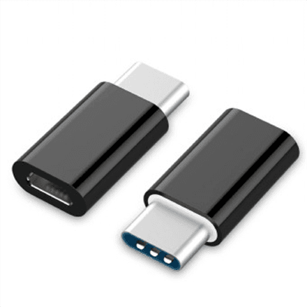 Переходник USB-C – micro-USB Gembird A-USB2-CMmF-01, USB 2.0, чёрный