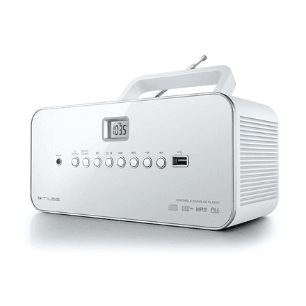 Raadiomakk Muse M-28RDW, CD, valge