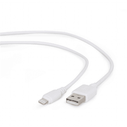 Cablexpert 8-pin sünkroonimis- ja laadimiskaabel, valge, 1 m