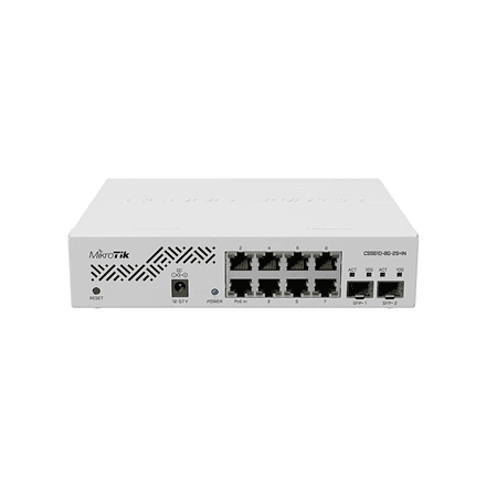 Коммутатор MikroTik CSS610-8G-2S+IN: 8 гигабитных портов и 2× SFP+