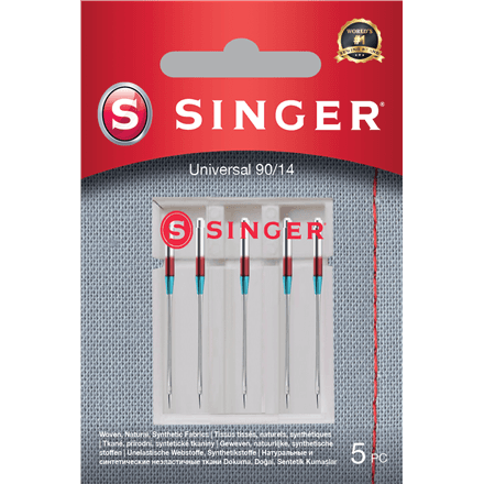 Универсальные иглы Singer 90/14 для тканых материалов, 5 шт.