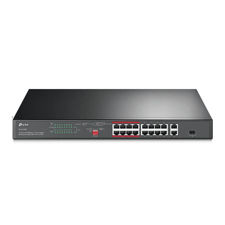 Коммутатор TP-Link TL-SL1218P, 16 портов PoE+, 30 Вт, в стойку