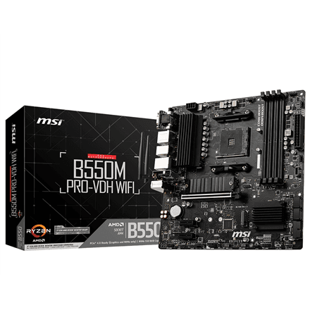 Emaplaat MSI B550M PRO-VDH WIFI, AM4, DDR4