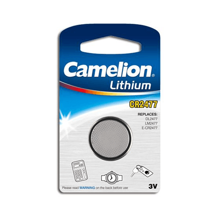 Дисковая батарейка Camelion CR2477, литиевая, 1 шт.