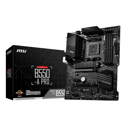 MSI B550-A PRO motherboard, AM4, DDR4