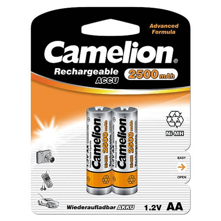 Аккумуляторы Camelion AA 2500 мА·ч, 2 шт.