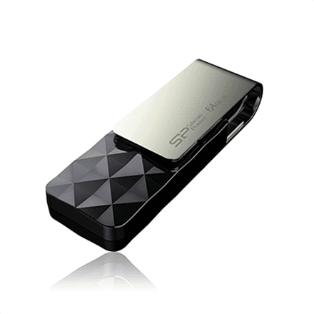 Silicon Power Blaze B30 64 GB USB-mälupulk, must