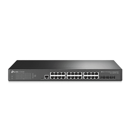 Коммутатор TP-Link SG3428X, 24 порта, 4 SFP+, управляемый L2+