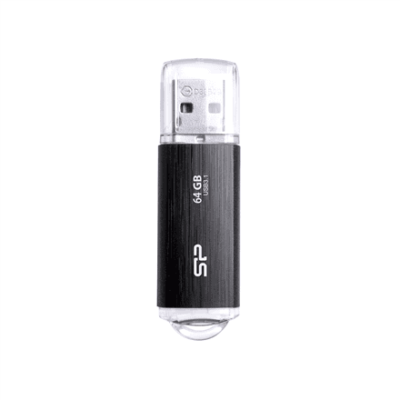 Silicon Power Blaze B02 64 GB USB 3.0 Flash Drive, Black