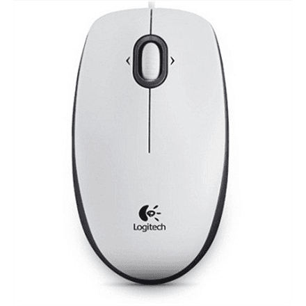 Проводная мышь Logitech B100, USB, 800 DPI, белая