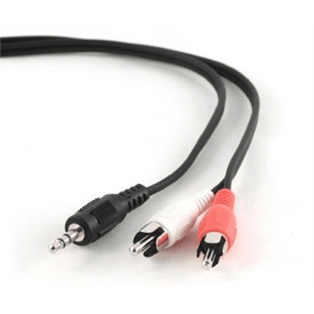 Аудиокабель Cablexpert CCA-458-2.5M, 3,5 мм – 2 × RCA, 2,5 м