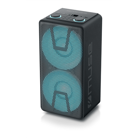 Muse M-1805 DJ party speaker, 150 W, FM radio, black