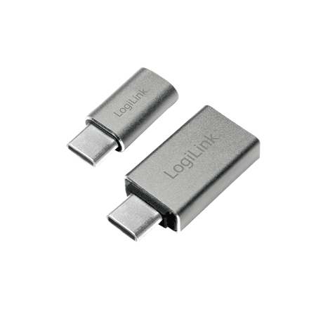 Переходник USB-C – USB 3.0 и micro-USB LogiLink AU0040, серебристый