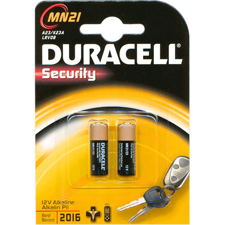 Батарейки Duracell A23, 12 В, 2 шт.