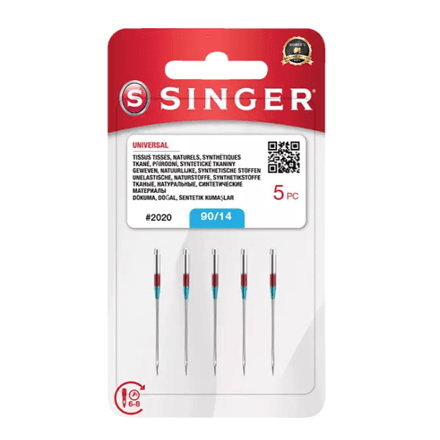 Иглы для швейной машины Singer 2020, размер 14, 5 шт.