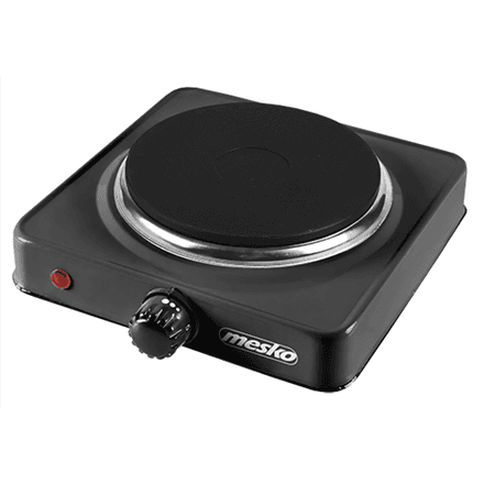 Mesko MS 6508 electric hotplate, 1 plate, 1000 W, black