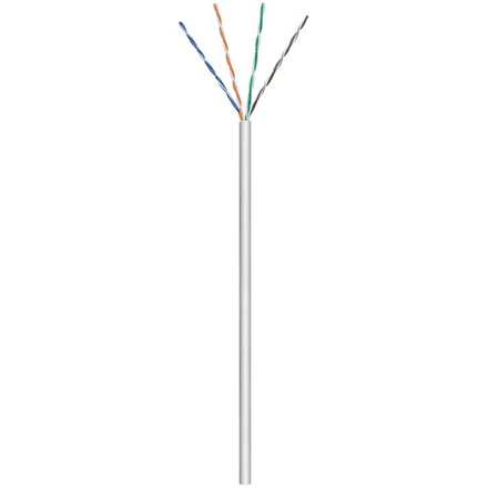 Кабель витая пара Goobay Cat 5e U/UTP, бухта 100 м, серый