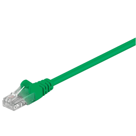 Патч-корд Goobay Cat 5e U/UTP, 0,5 м, зелёный