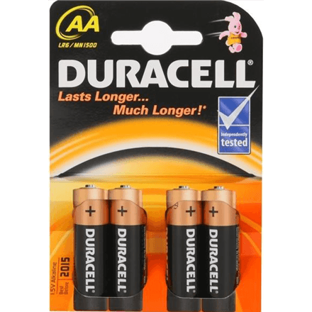 Батарейки Duracell Basic AA, 4 шт.